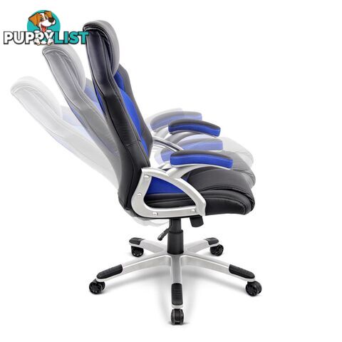 PU Leather & Mesh Racing Style Office Chair