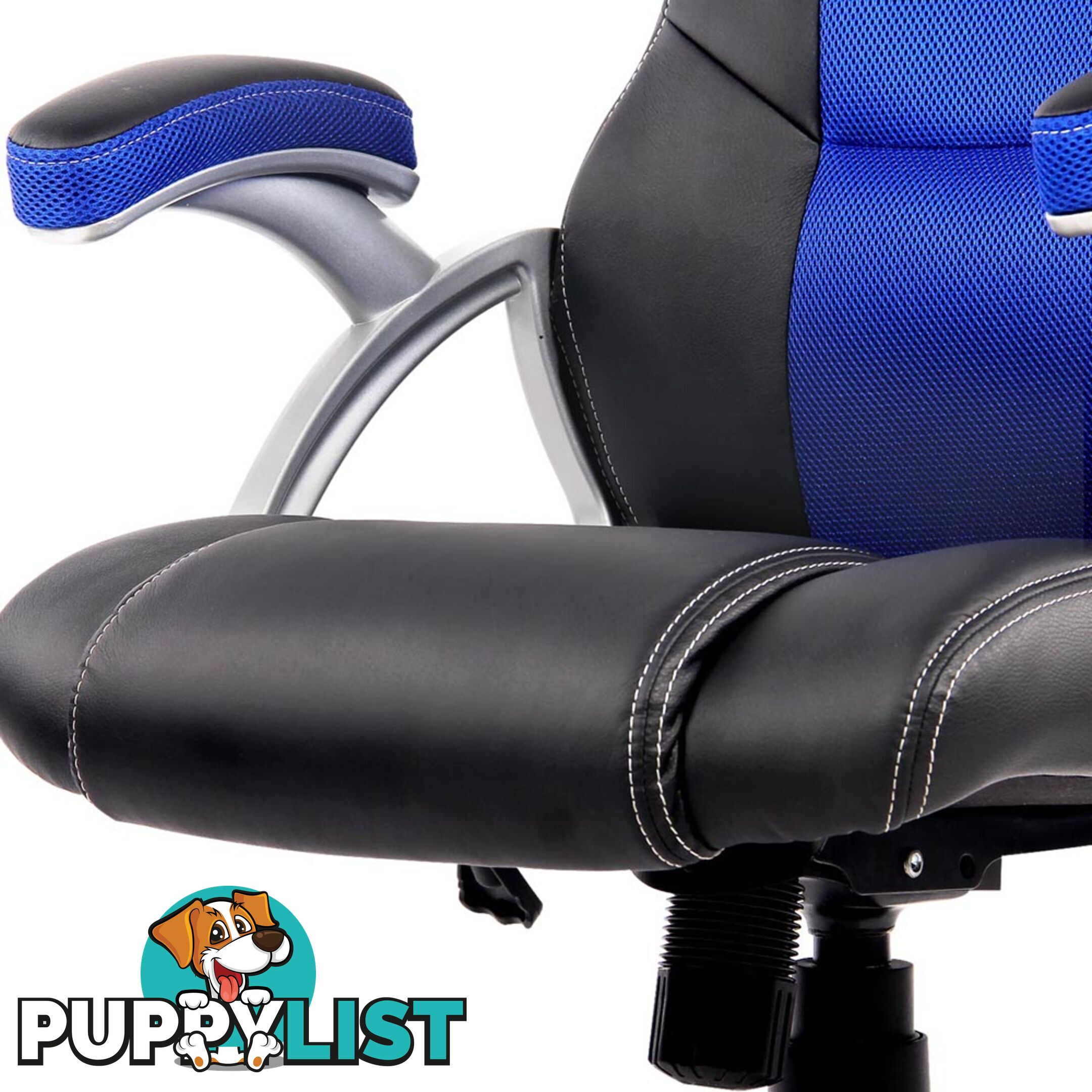 PU Leather & Mesh Racing Style Office Chair