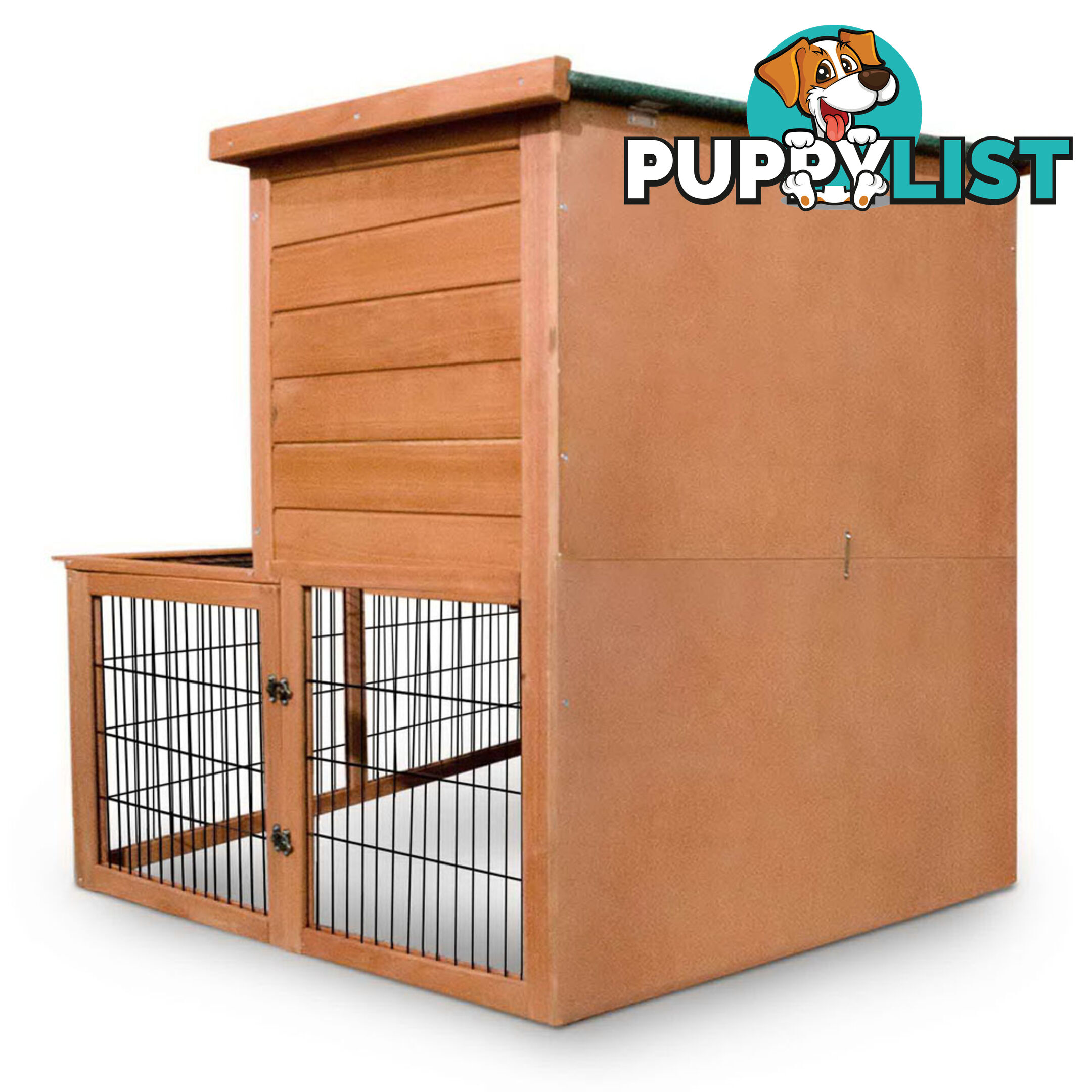 Deluxe 2 Storey Chicken Coop Guinea Pig Ferret Cage Rabbit Hutch Under Run