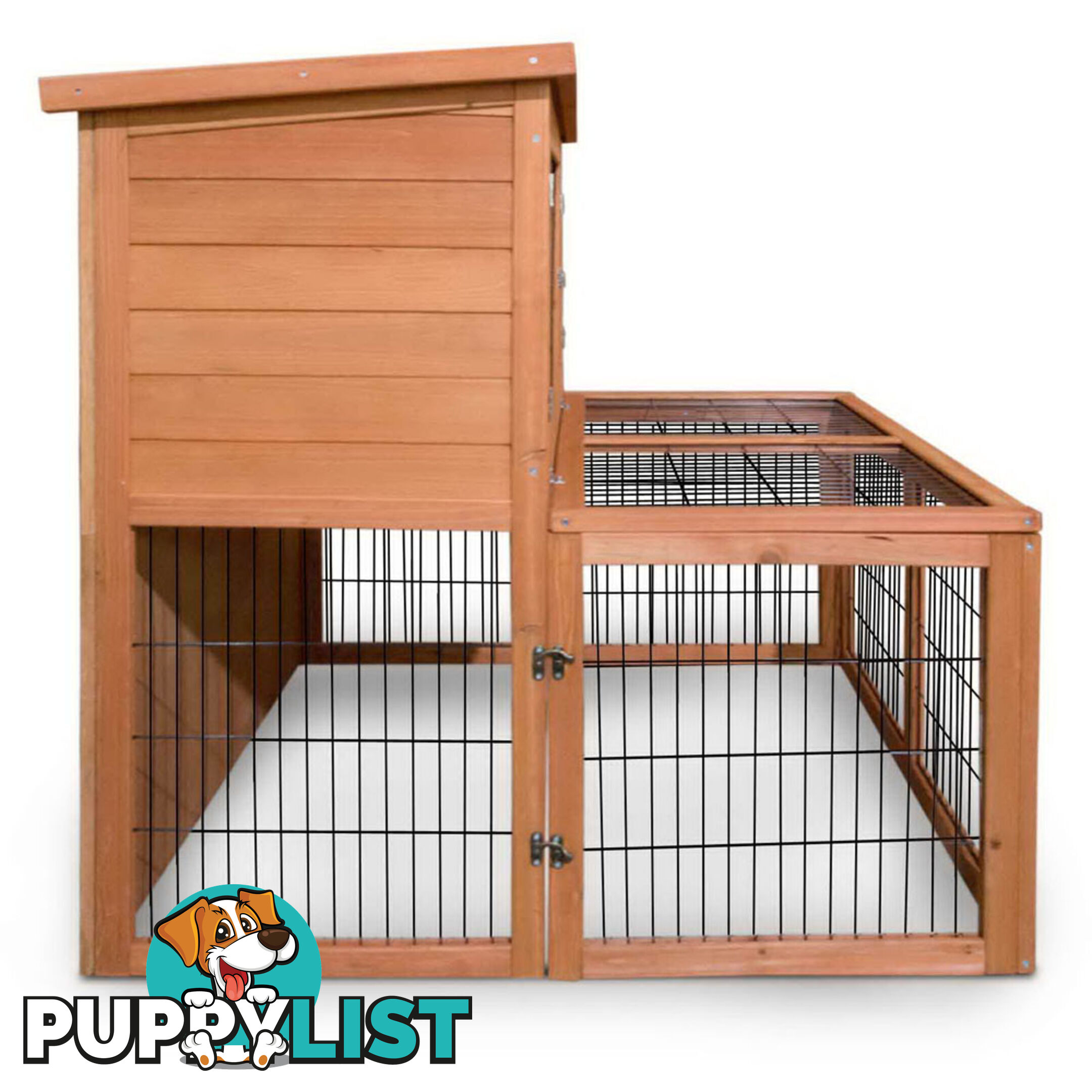 Deluxe 2 Storey Chicken Coop Guinea Pig Ferret Cage Rabbit Hutch Under Run