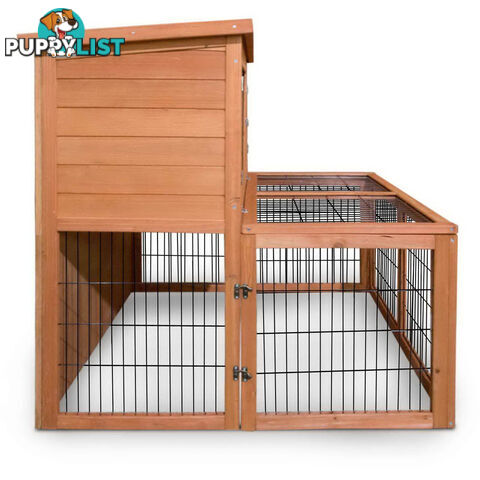 Deluxe 2 Storey Chicken Coop Guinea Pig Ferret Cage Rabbit Hutch Under Run