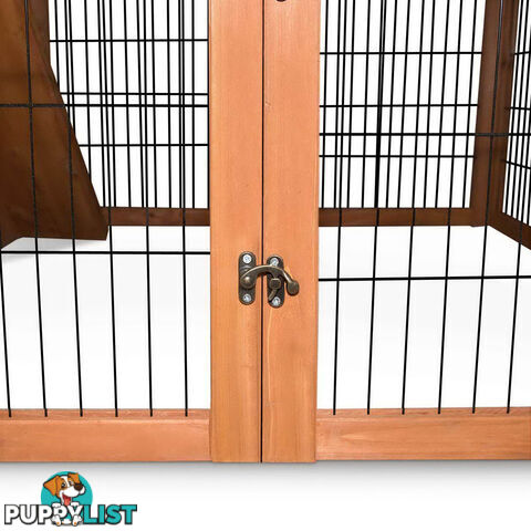 Deluxe 2 Storey Chicken Coop Guinea Pig Ferret Cage Rabbit Hutch Under Run