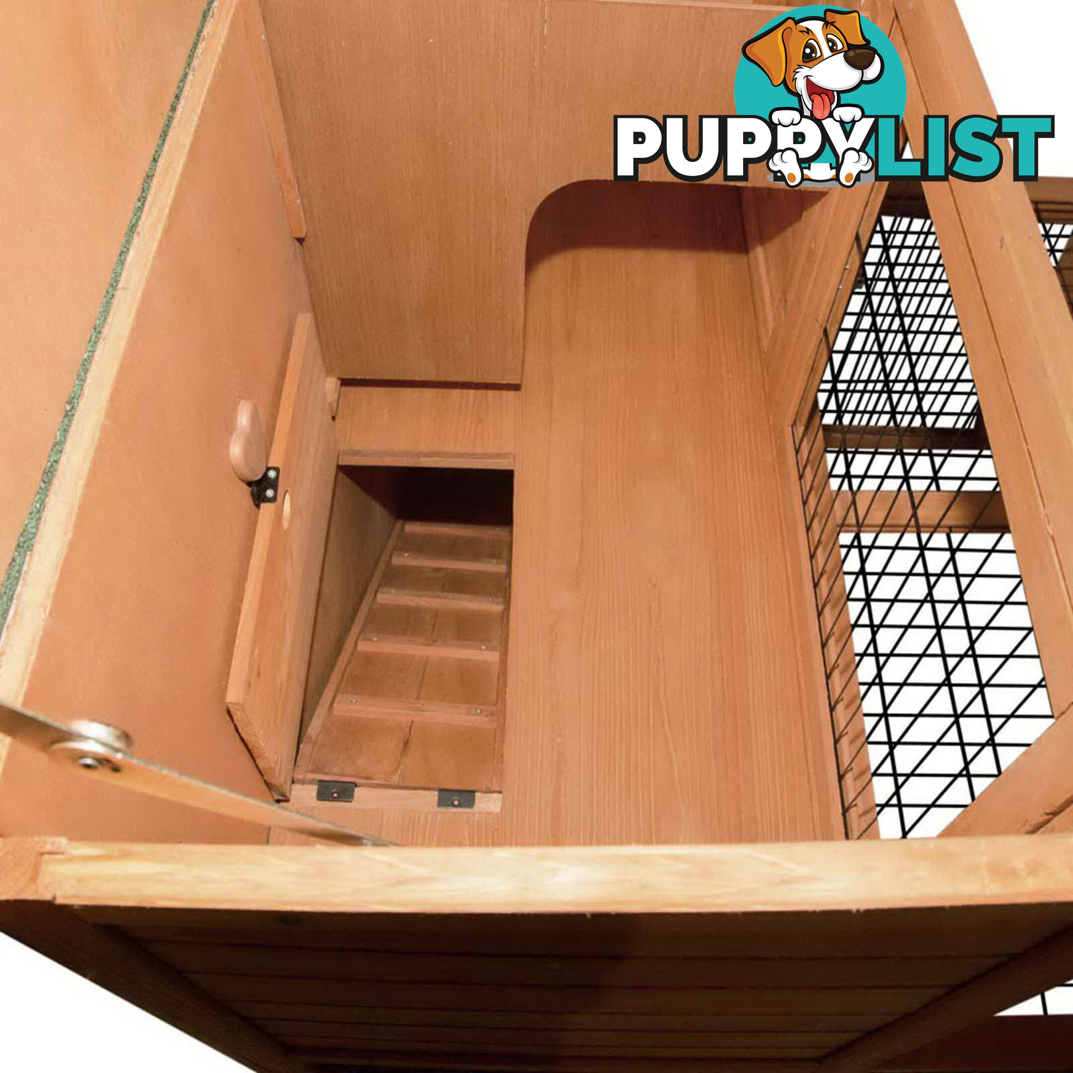 Deluxe 2 Storey Chicken Coop Guinea Pig Ferret Cage Rabbit Hutch Under Run