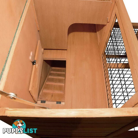 Deluxe 2 Storey Chicken Coop Guinea Pig Ferret Cage Rabbit Hutch Under Run