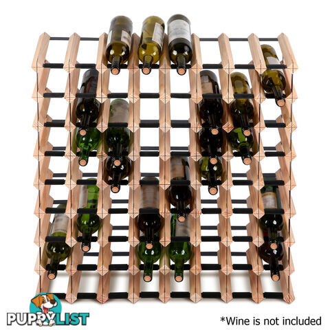 72 Bottles Timber Wine Rack Wooden Shelf Cellar Storage Vintry Stand Cabinet