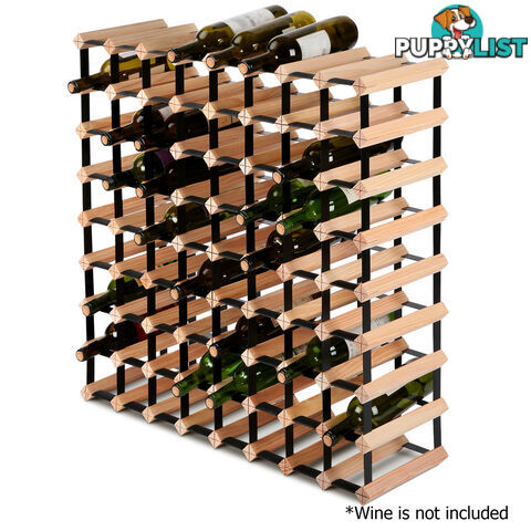 72 Bottles Timber Wine Rack Wooden Shelf Cellar Storage Vintry Stand Cabinet