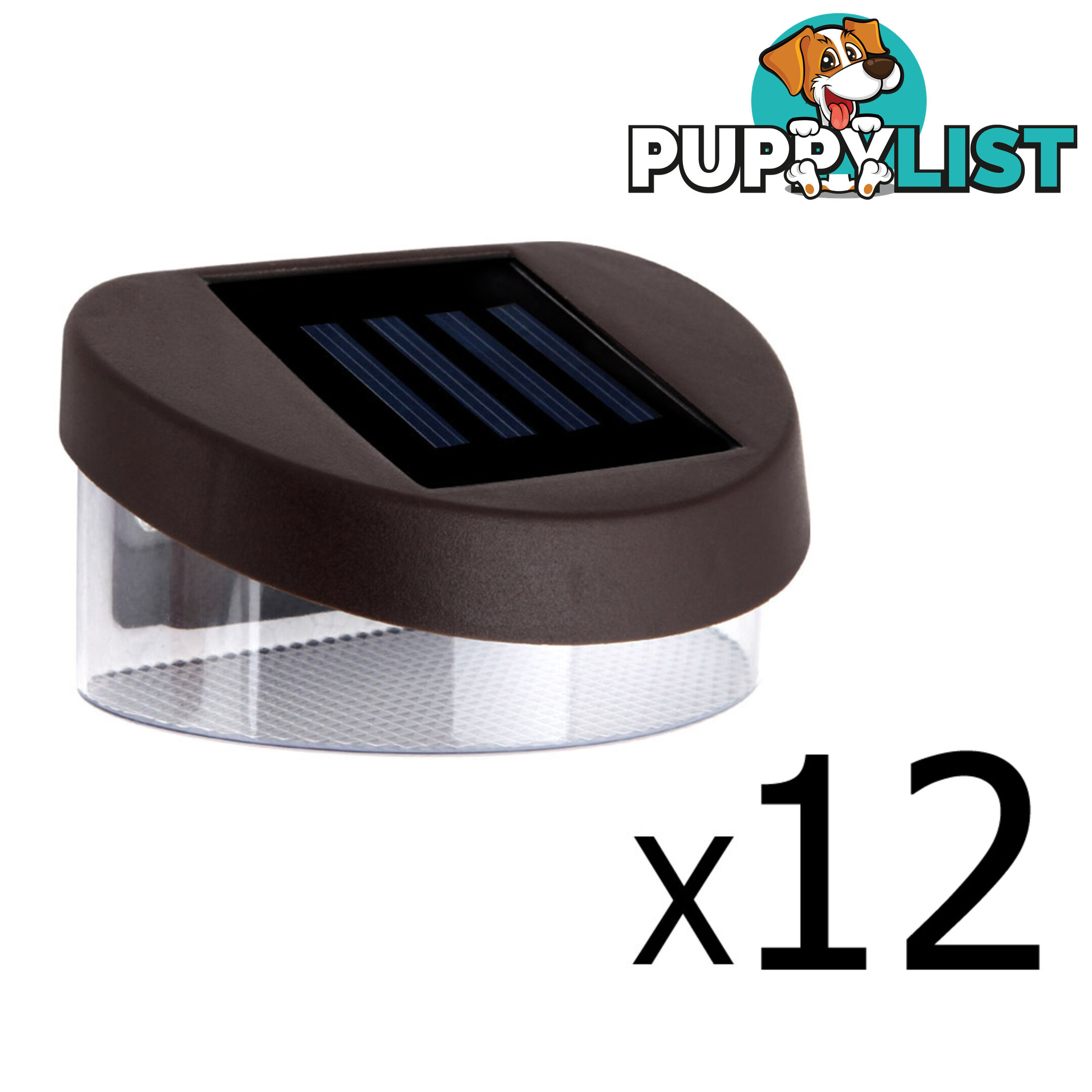 Set of 12 Solar Fence Light