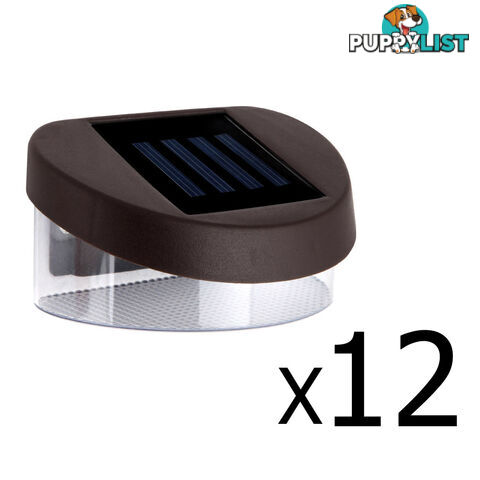 Set of 12 Solar Fence Light