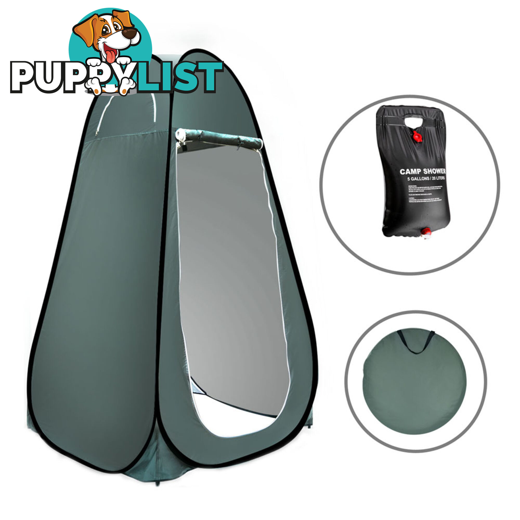 Pop Up Camping Change Room Shelter Shower Toilet Tent Free Shower Bag