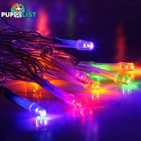 Multicolour 800 LED Fairy Icicle Lights Outdoor Indoor Decoration Wedding Party