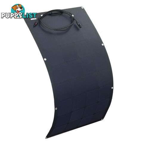 12V 100W Flexible Black Silicon Solar Panel Generator Power Mono Charging Kit