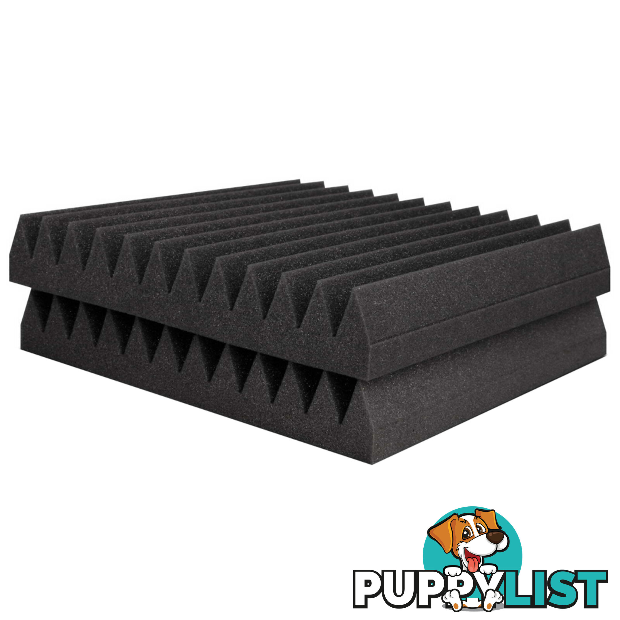 20 x Studio Wedge Acoustic Foam Charcoal 30 x 30cm