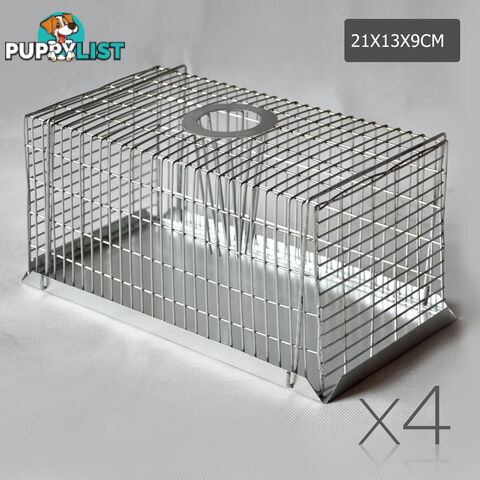 4 Safe Humane Mice Trap Cage Live Catch Animal Rat Mouse Pest Control Bait