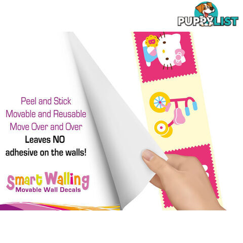 Hello Kitty Wall Border Stickers - Totally Movable