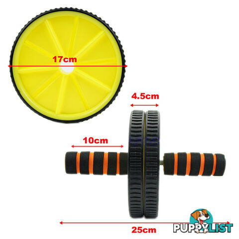 ABS Abdominal Exercise Wheel Gym Fitness Machine Body Strength Traning Roller