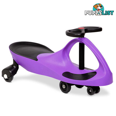 Swing Car Kids Ride On Toy Pedal Free Swivel Slider Safe Speed Wiggle Scooter PU