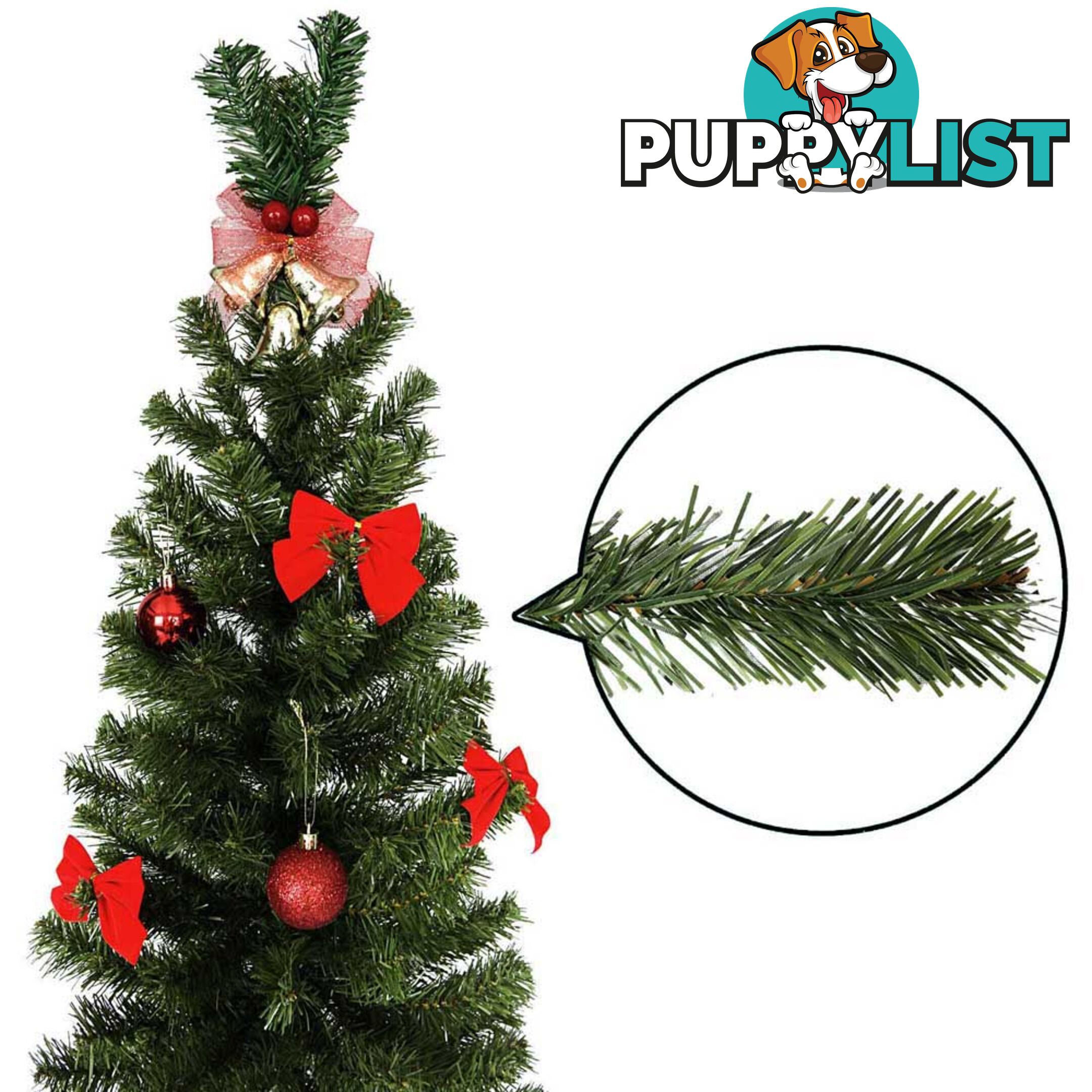 7FT Premium Christmas Tree Free Ornament 210CM Xmas Decorate Steel Base Green