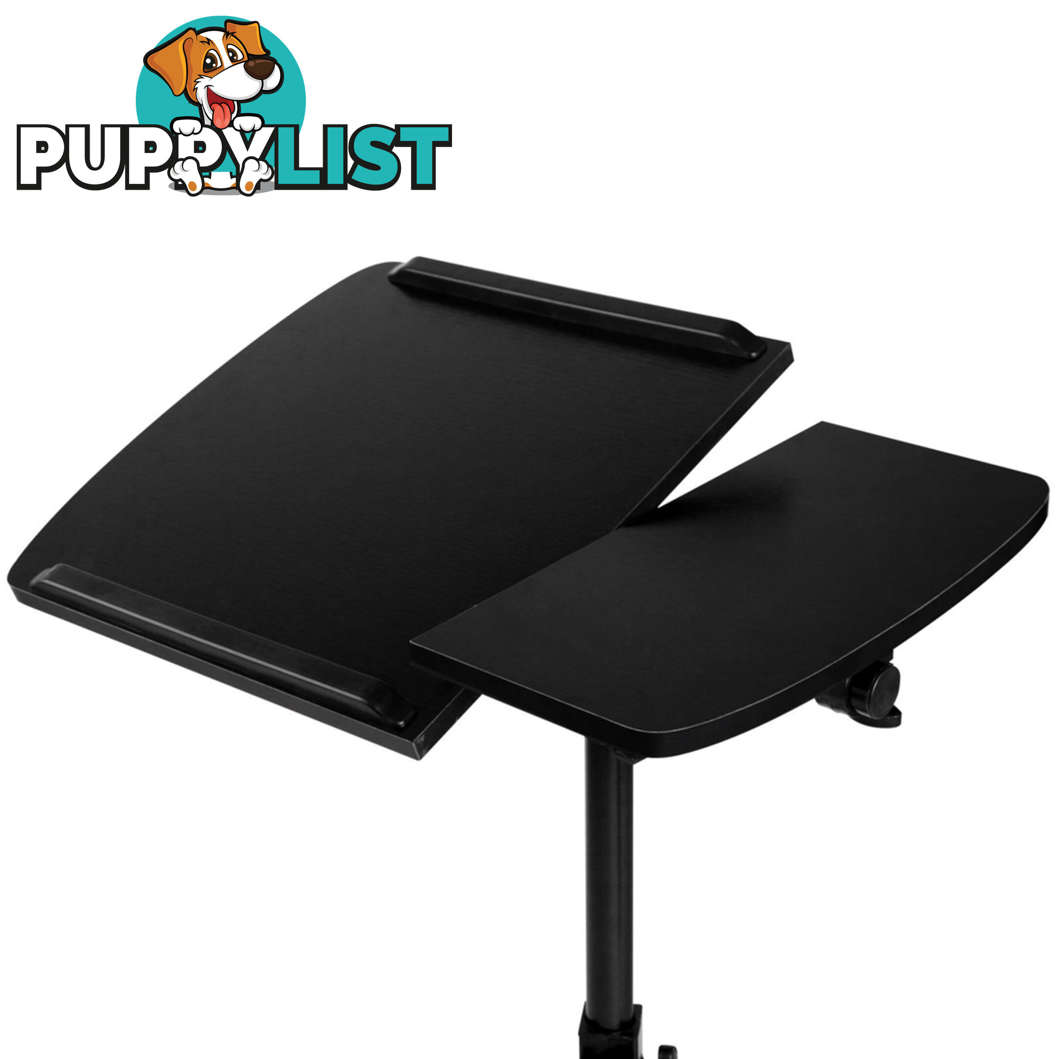 Rotating Mobile Laptop Adjustable Desk Black