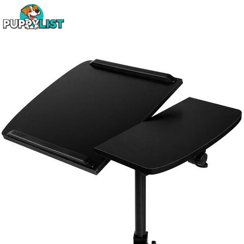 Rotating Mobile Laptop Adjustable Desk Black