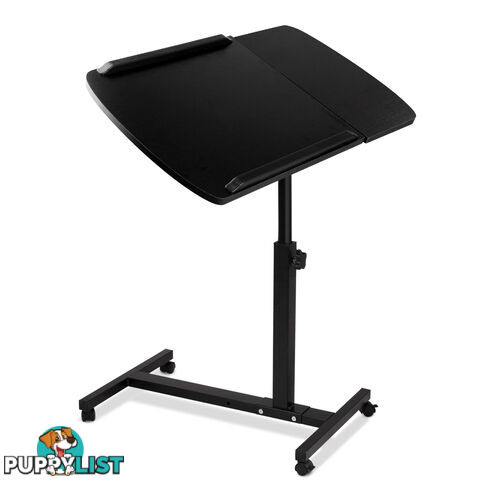 Rotating Mobile Laptop Adjustable Desk Black