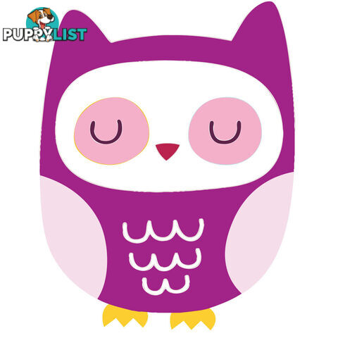 Purple Owl Wall Stickers - Totally Movable