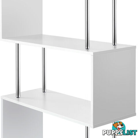 5 Tier Display/Book/Storage Shelf Unit White