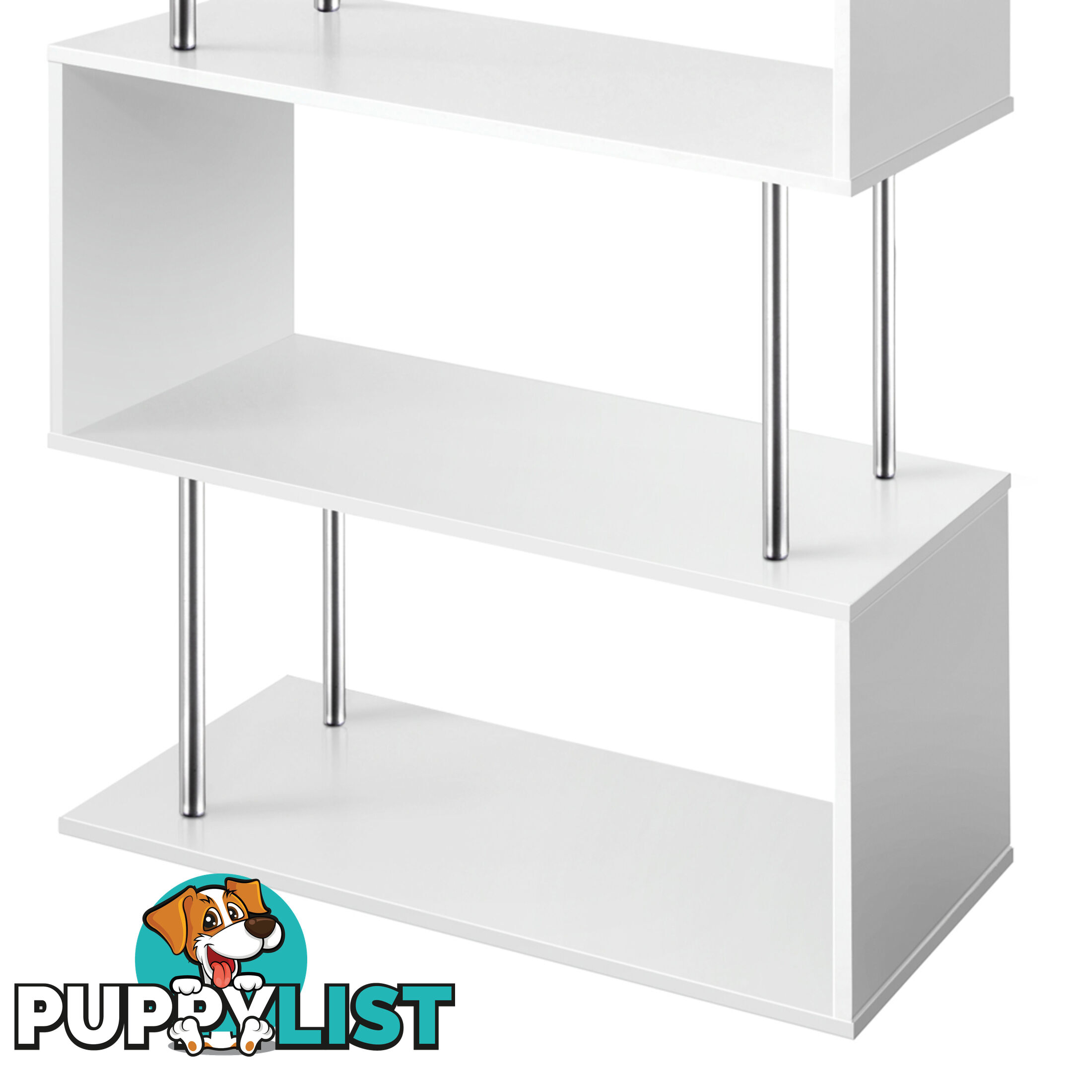 5 Tier Display/Book/Storage Shelf Unit White