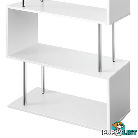 5 Tier Display/Book/Storage Shelf Unit White