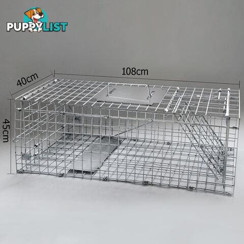 Humane Animal Extra Large Trap Cage Possum Cat Rabbit Fox Koala Bird Live Catch