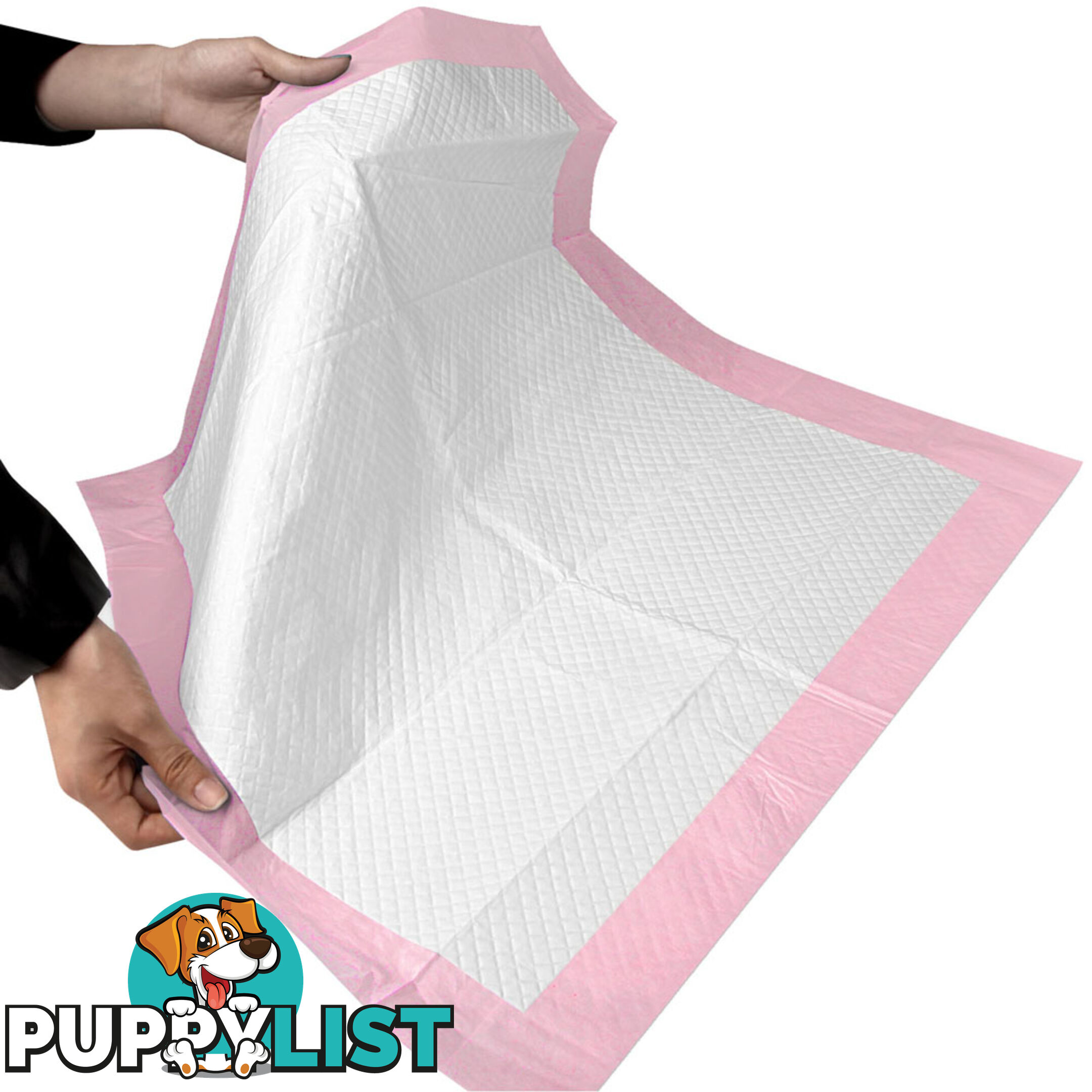 100 Puppy Toilet Pads Super Absorbent Pet Cat Dog Pee Potty Training Pad Pink