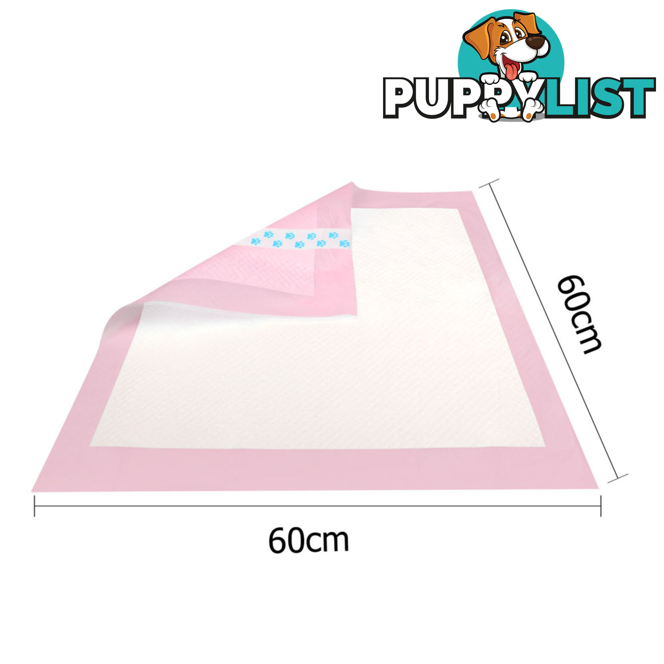 100 Puppy Toilet Pads Super Absorbent Pet Cat Dog Pee Potty Training Pad Pink