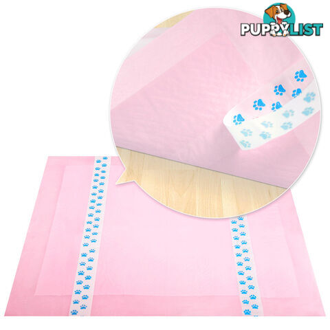 100 Puppy Toilet Pads Super Absorbent Pet Cat Dog Pee Potty Training Pad Pink