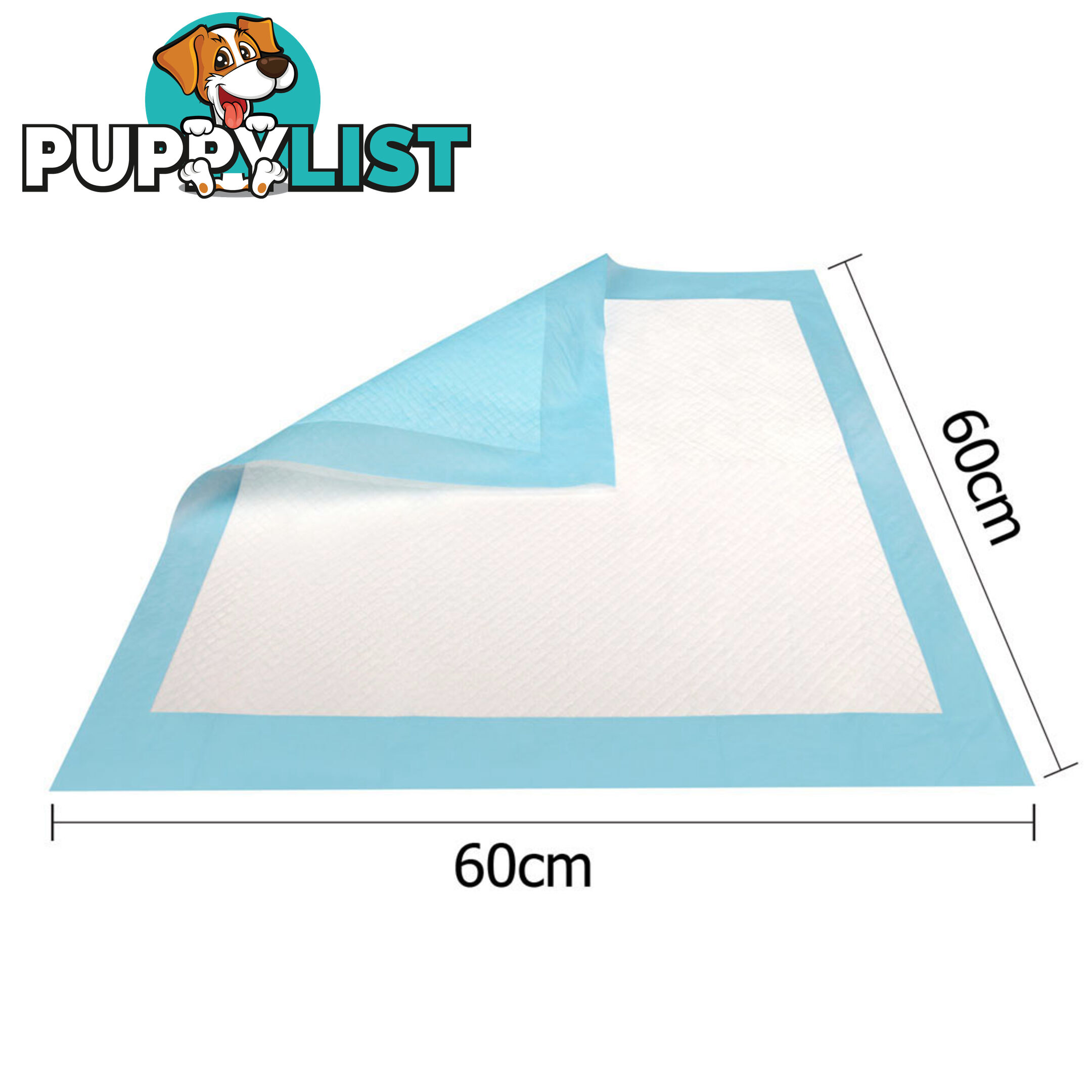 200 Puppy Toilet Pads Super Absorbent Pet Cat Dog Pee Potty Training Pad Blue