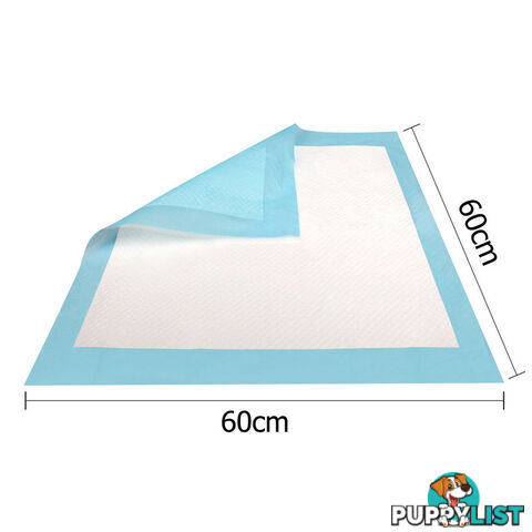 200 Puppy Toilet Pads Super Absorbent Pet Cat Dog Pee Potty Training Pad Blue