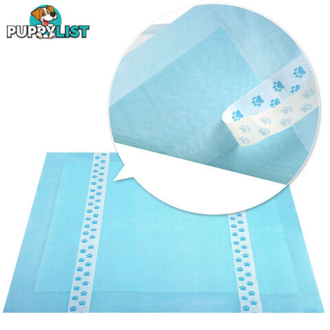 200 Puppy Toilet Pads Super Absorbent Pet Cat Dog Pee Potty Training Pad Blue