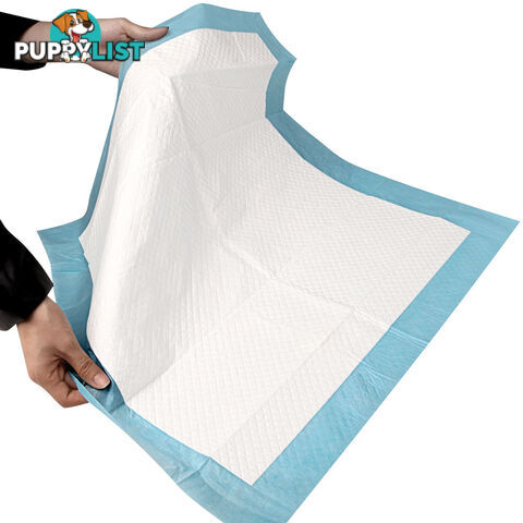 200 Puppy Toilet Pads Super Absorbent Pet Cat Dog Pee Potty Training Pad Blue