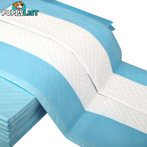 200 Puppy Toilet Pads Super Absorbent Pet Cat Dog Pee Potty Training Pad Blue