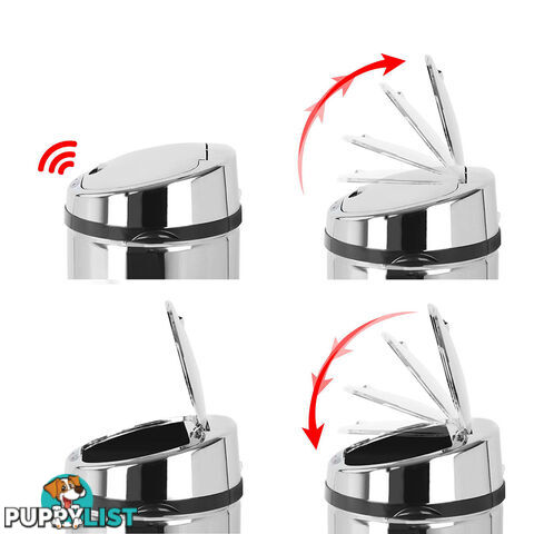 50L Motion Sensor Stainless Steel Rubbish Bin Automatic Kitchen Waste Trash Can