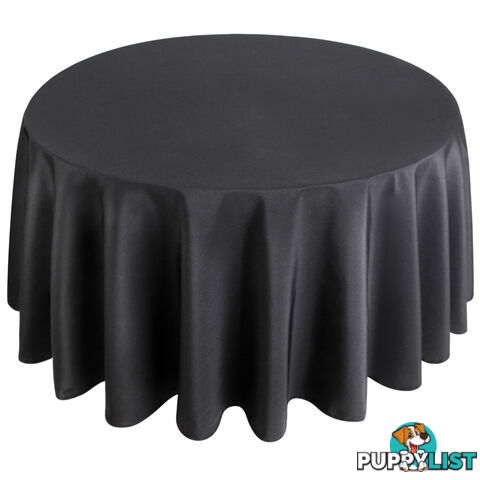 4 Pcs Wedding Table Cloth Round 305cm Black