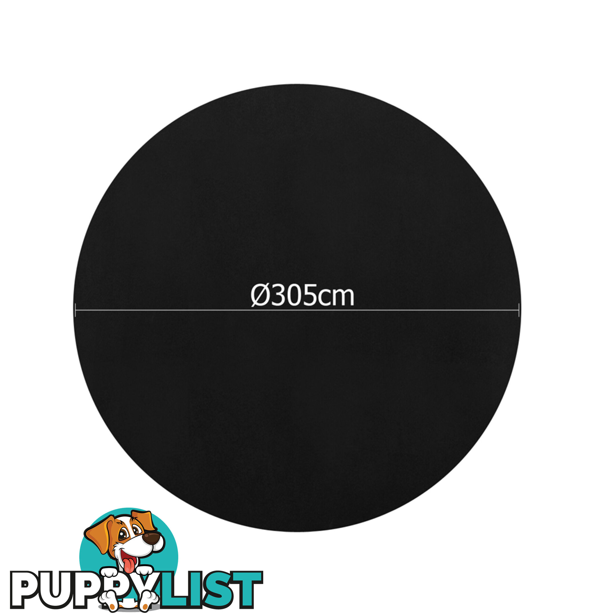 4 Pcs Wedding Table Cloth Round 305cm Black