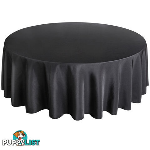 4 Pcs Wedding Table Cloth Round 305cm Black