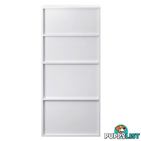 6 Storage Shelf Office Computer Desk White