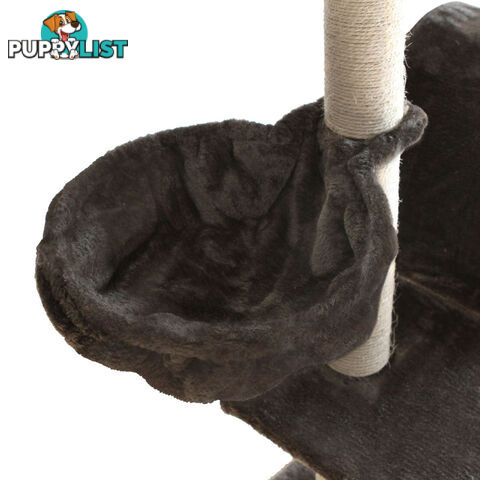 Cat Scratching Poles Post Furniture Tree 100cm Dark Grey