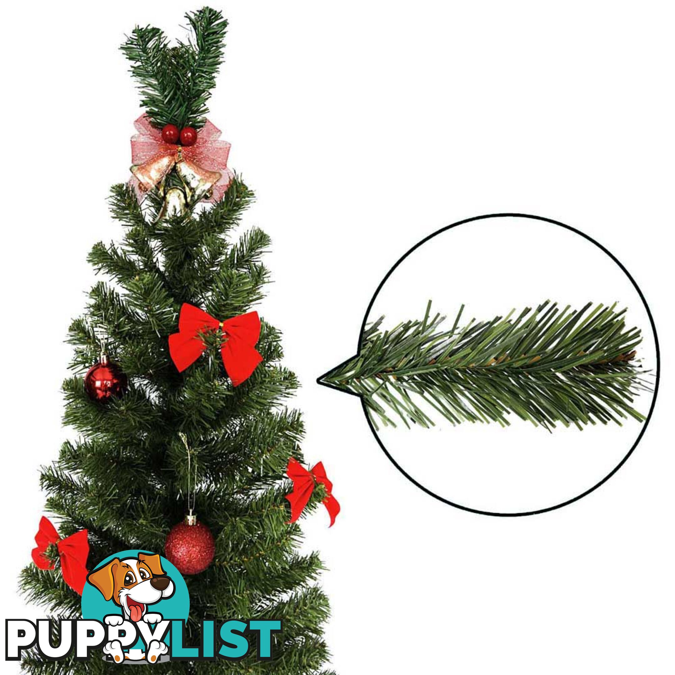 6FT Premium Christmas Tree Free Ornament 180CM Xmas Decorate Steel Base Green