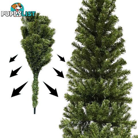 6FT Premium Christmas Tree Free Ornament 180CM Xmas Decorate Steel Base Green