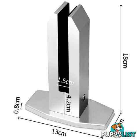 Frameless Glass Spigots Fencing Mount Octagon