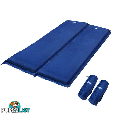 Double Self Inflating Sleeping Mats 10cm Blow Up Mattress Camping Hiking Air Bed