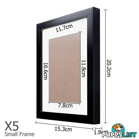 11 Piece Picture Frames Set Multi Wall Photo Home Decor Art Black Gift Present