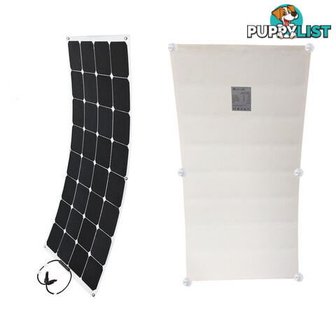 100W 12V FLEXIBLE SOLAR PANEL KIT GENERATOR CARAVAN CAMPING POWER MONO CHARGING