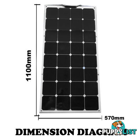 100W 12V FLEXIBLE SOLAR PANEL KIT GENERATOR CARAVAN CAMPING POWER MONO CHARGING